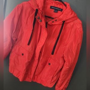 NWT French Connection Flight Jacket with Hood Size Medium